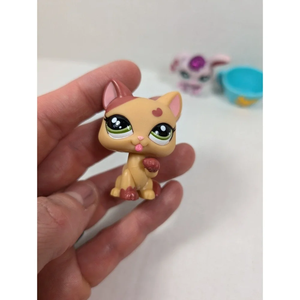 Authentic Littlest Pet Shop Pretty Pairs #2354 #2355 Cat Bunny Complete Hasbro